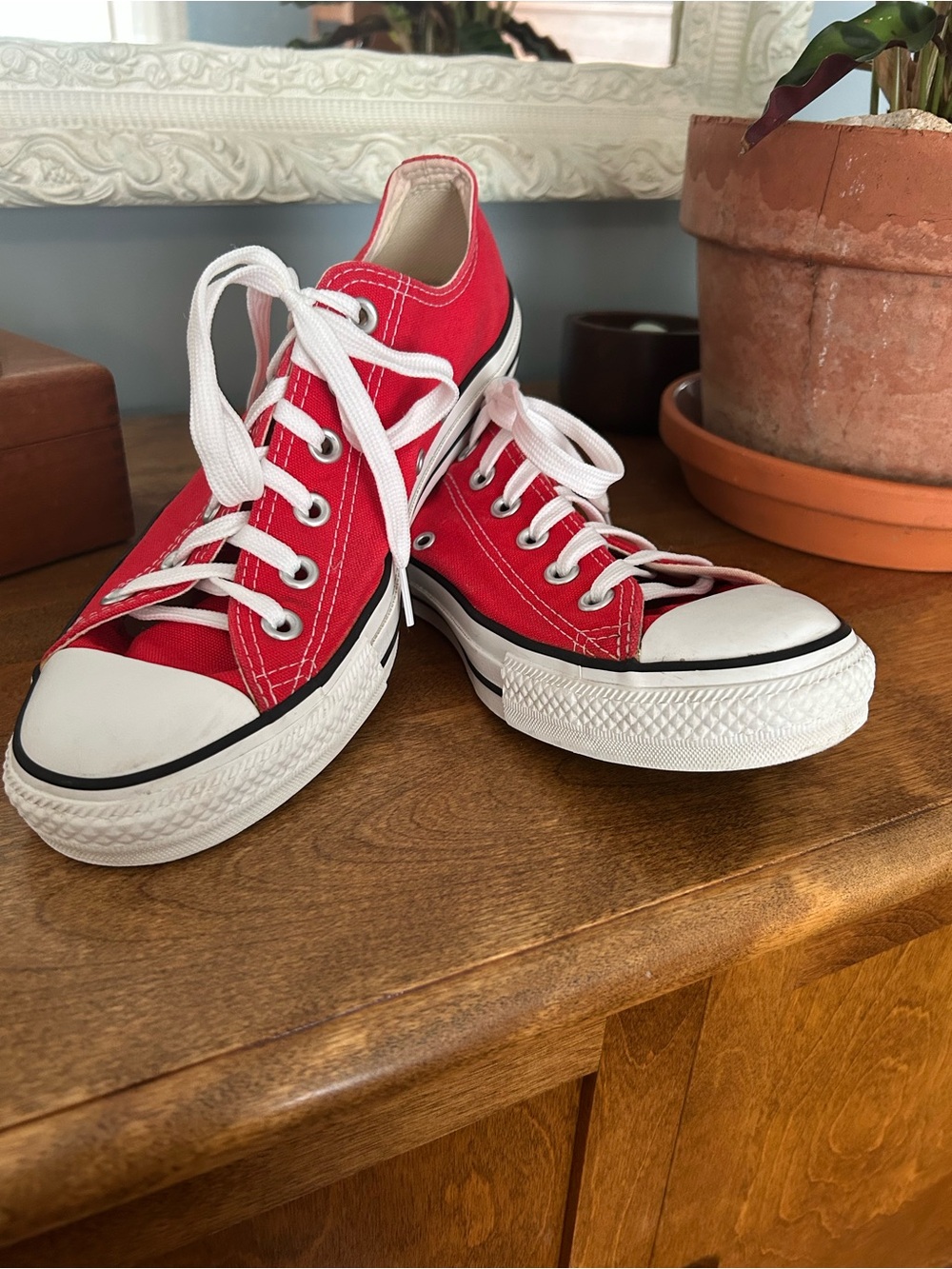 Converse Chuck Taylor All Star Low Top Sneaker in Red, Unisex